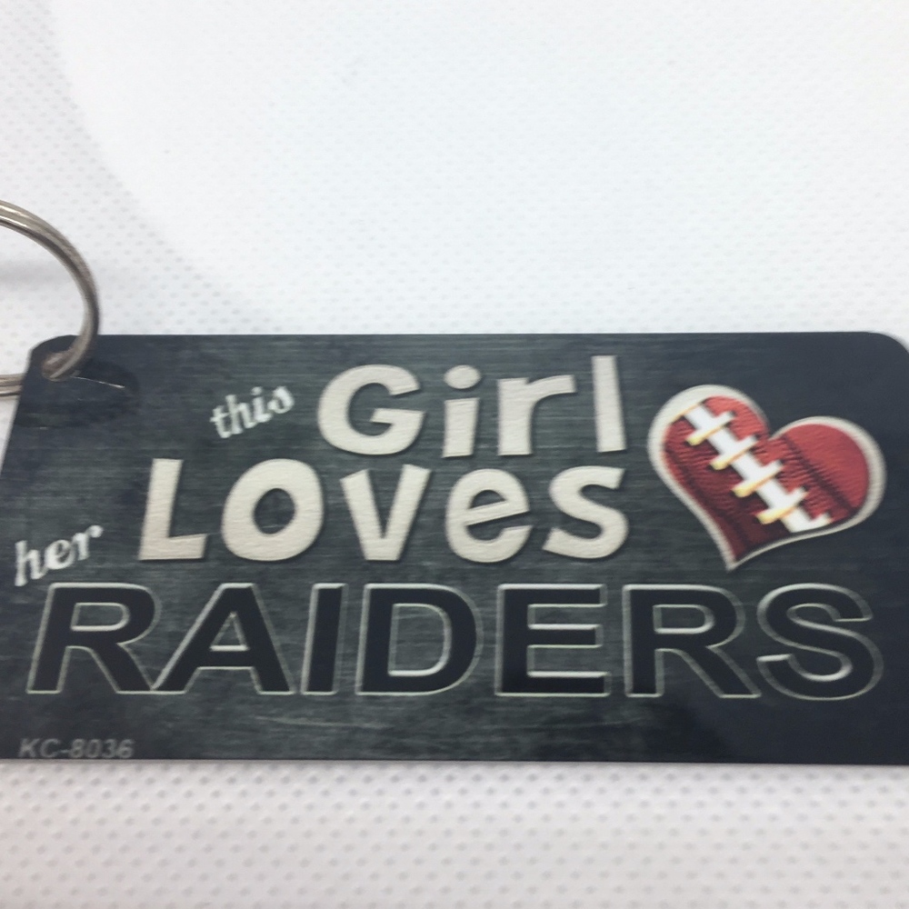 This Girl Loves her Raiders Novelty Key Chain